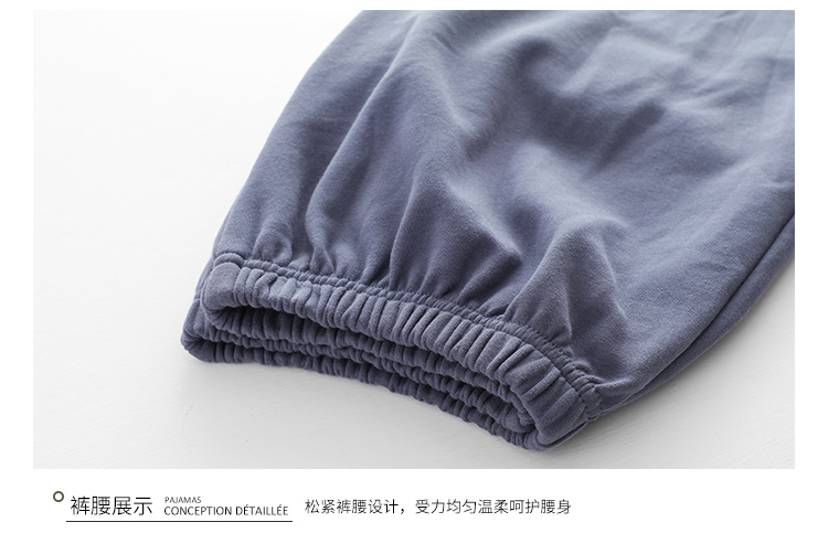 Đồ ngủ dài tay nam cực cotton nam mùa xuân và mùa thu cộng với phân bón XL phần mỏng thanh niên cotton mùa hè phù hợp với dịch vụ nhà đồ bộ thể thao nam