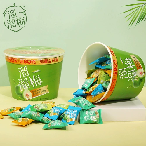 [Slip Mei Plus The Family Barrel 480g] Leisure Food Network Красная закуска подарочная подарочная пакет Ximei Sour Plum