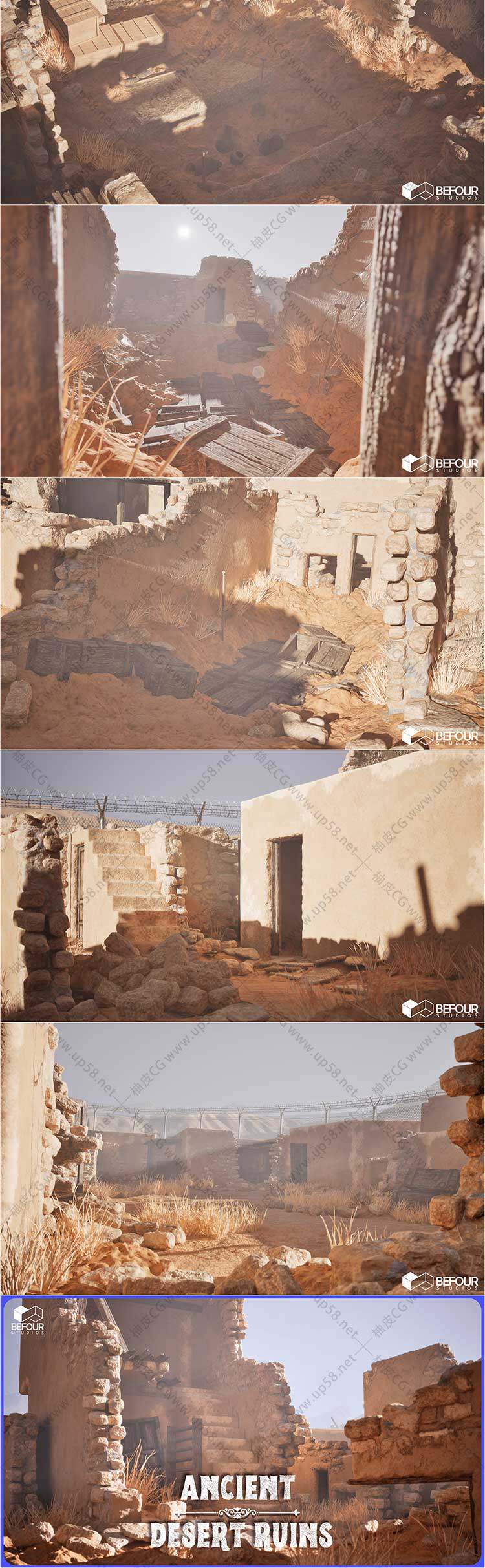 Unreal Engine古代沙漠遗迹环境及地图生成器 PCG