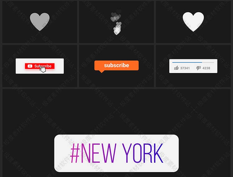 AE Pr预设模板 转场排版图表文字标题呼出说明商品展示动画素材库升级版 V1.3.1