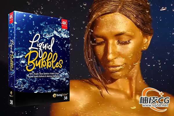 130种4K高清水中气泡水泡冒泡动画特效素材库 V38: Liquid Bubbles