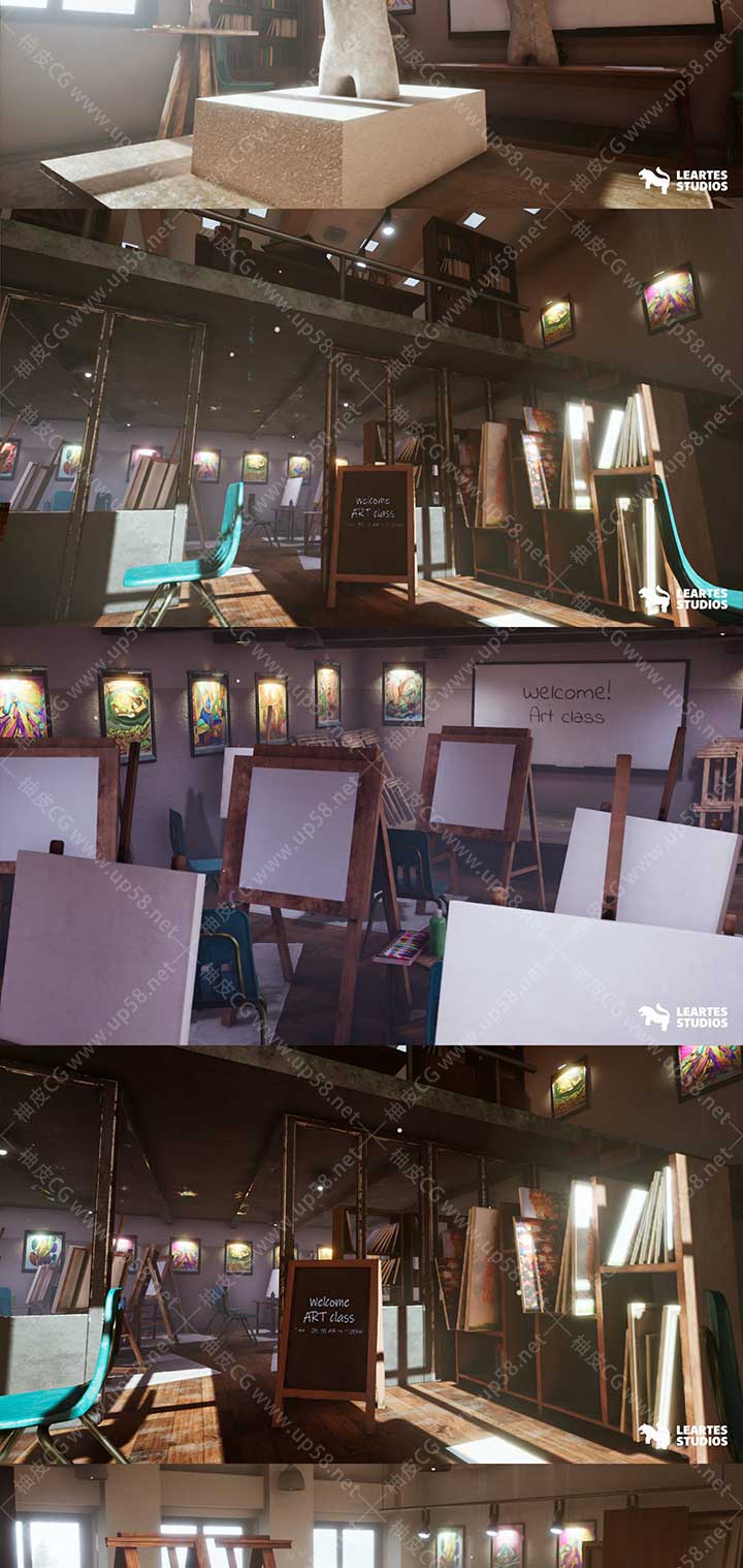 Unreal Engine游戏开发视觉艺术工作室环境数字资产包