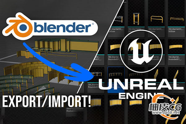 [汉化版]一站式Blender资产导入UnrealEngine插件Blender For Unreal Engine v4.4.6