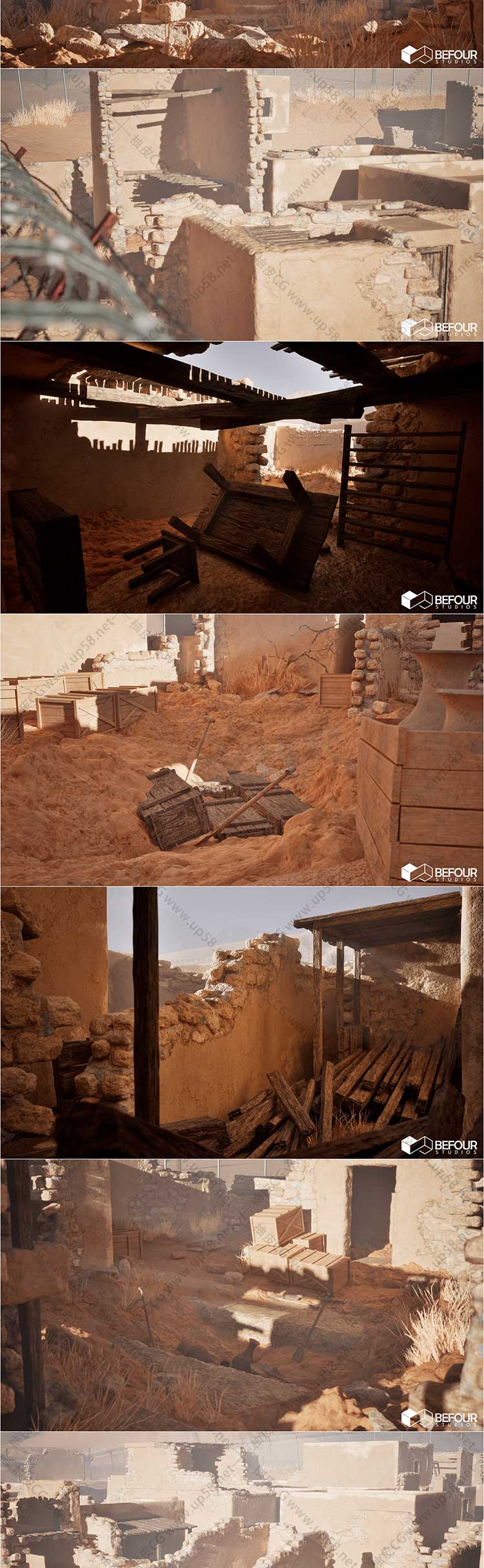 Unreal Engine古代沙漠遗迹环境及地图生成器 PCG