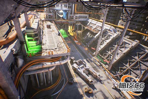Unreal Engine科幻风格关卡构建工具包SciFi Kitbash Level Builder Vol.2