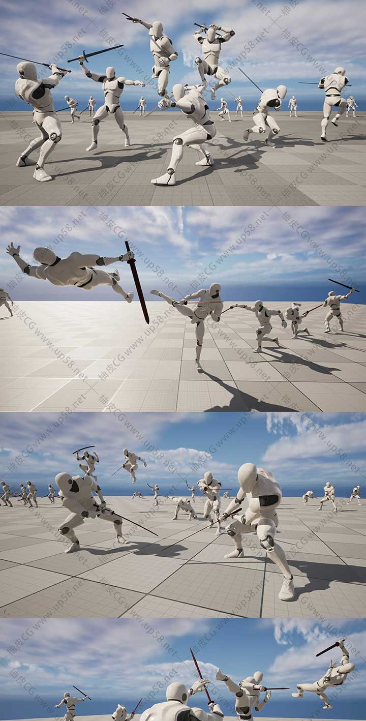538个Unreal Engine战斗动作动画素材包