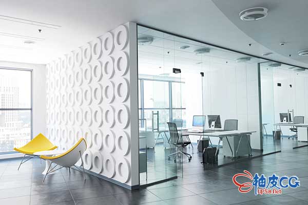 3DSMAX / VRay现代办公场所会议室3D模型