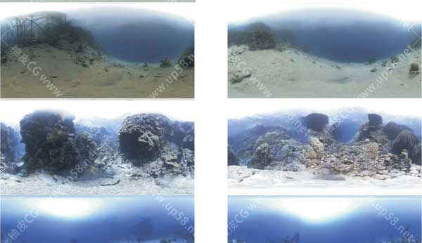 海底世界超清HDR环境照明贴图素材