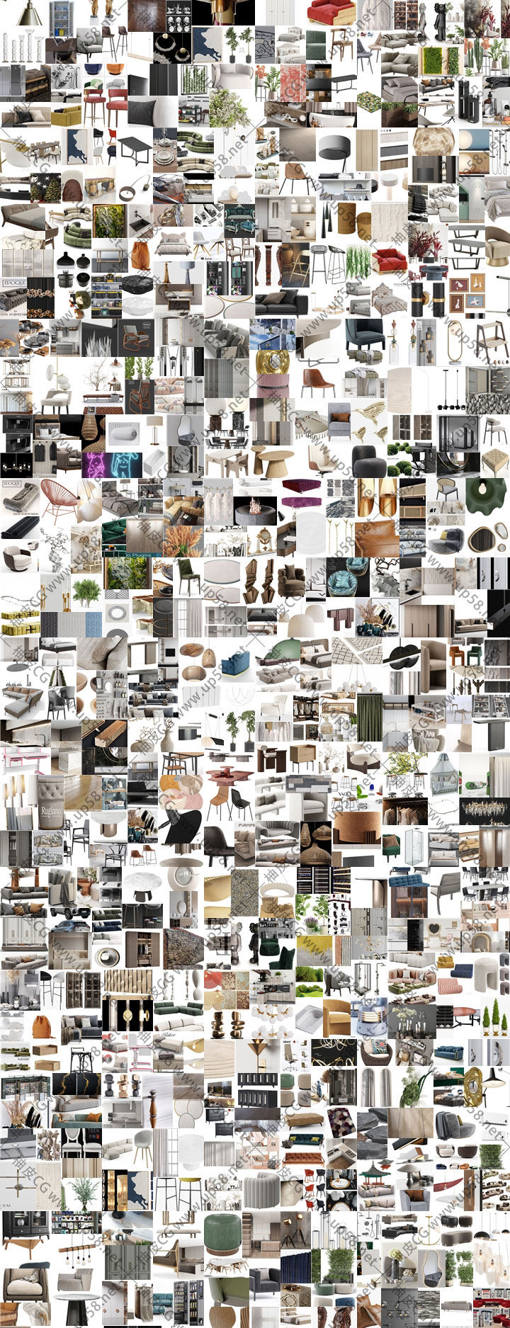 3DSMAX家具装饰可视化设计多格式专业高精度3D模型合集