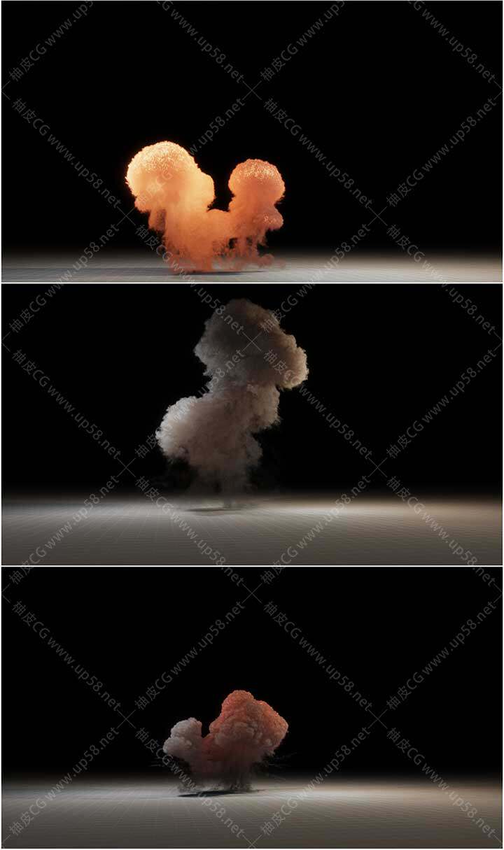 Unreal Engine影视级VFX游戏开发高质量长时爆炸VDB特效包