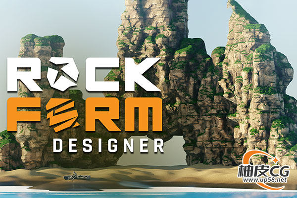 [汉化版]Blender风格化地形快速构建与高写实岩石生成器rockform v1.4.1+中文字幕教程