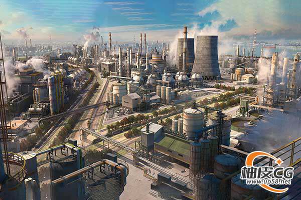 Blender | 3Dsmax工业场景高级3D模型及材质套件KitBash3D