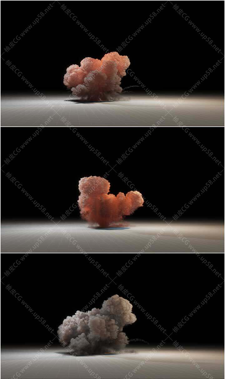 Unreal Engine影视级VFX游戏开发高质量长时爆炸VDB特效包