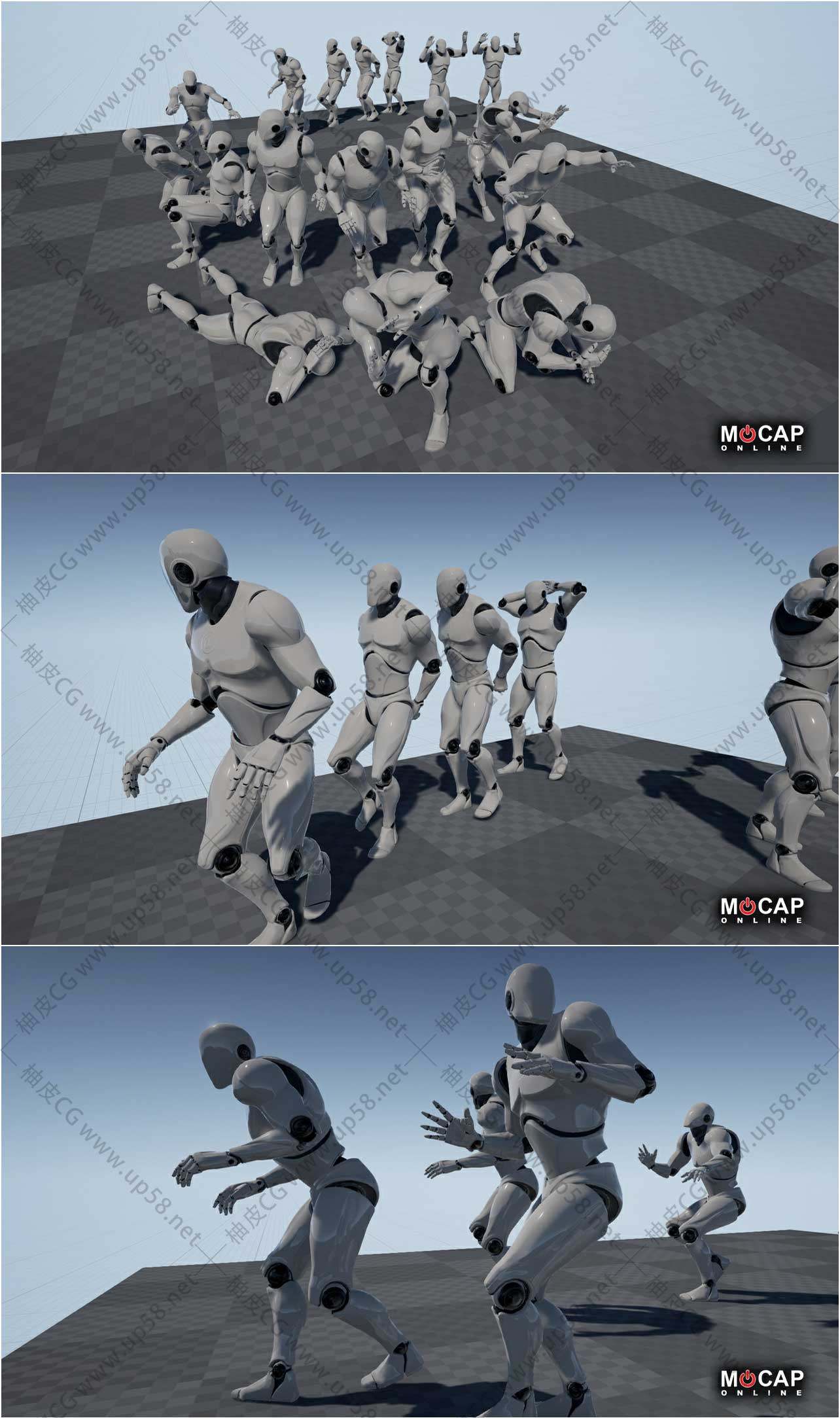 Unreal Engine角色捕捉恐惧绝望脆弱情感动画资源包MoCap Animation Pack