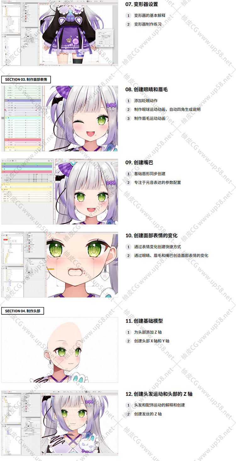 创建live 2D角色从基础到实践全面教学视频教程VTuber(中文字幕)