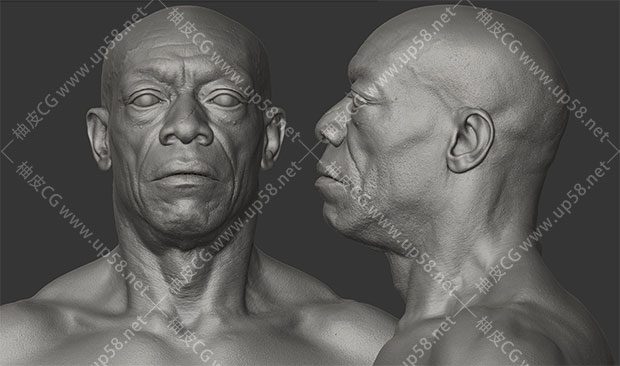 ZBrush / FBX男女角色逼真动画就绪身体扫描3D模型素材包