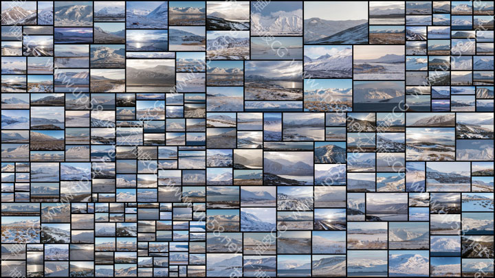 440+张冰岛积雪霜冻山脉平面设计高清图片素材库