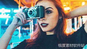 AE模板 像机移动画面切割信号干扰笔刷水墨炫光视频转场特效+音效