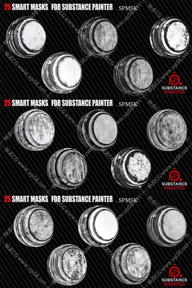 25组Substance污渍划痕损坏智能材质预设