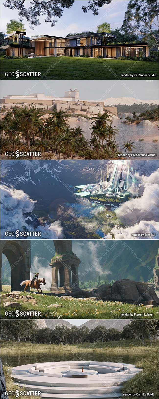 Blender交互散射分布工具插件Geo-Scatter 5.5.2+中文字幕教程