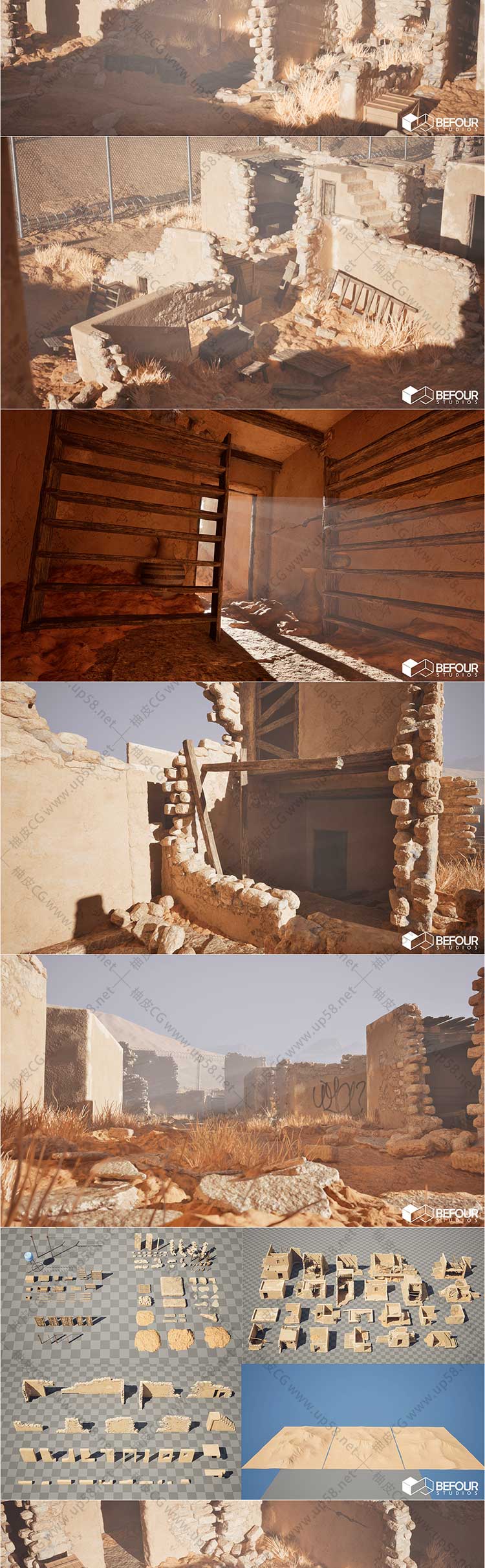 Unreal Engine古代沙漠遗迹环境及地图生成器 PCG