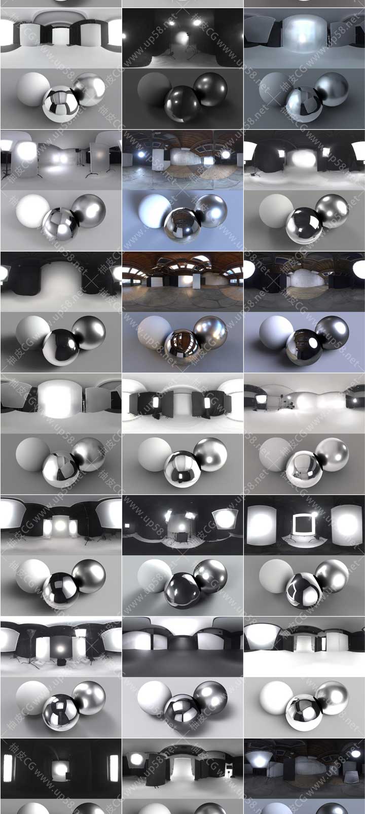 80组高品质8K高动态范围HDRI环境照明贴图合集