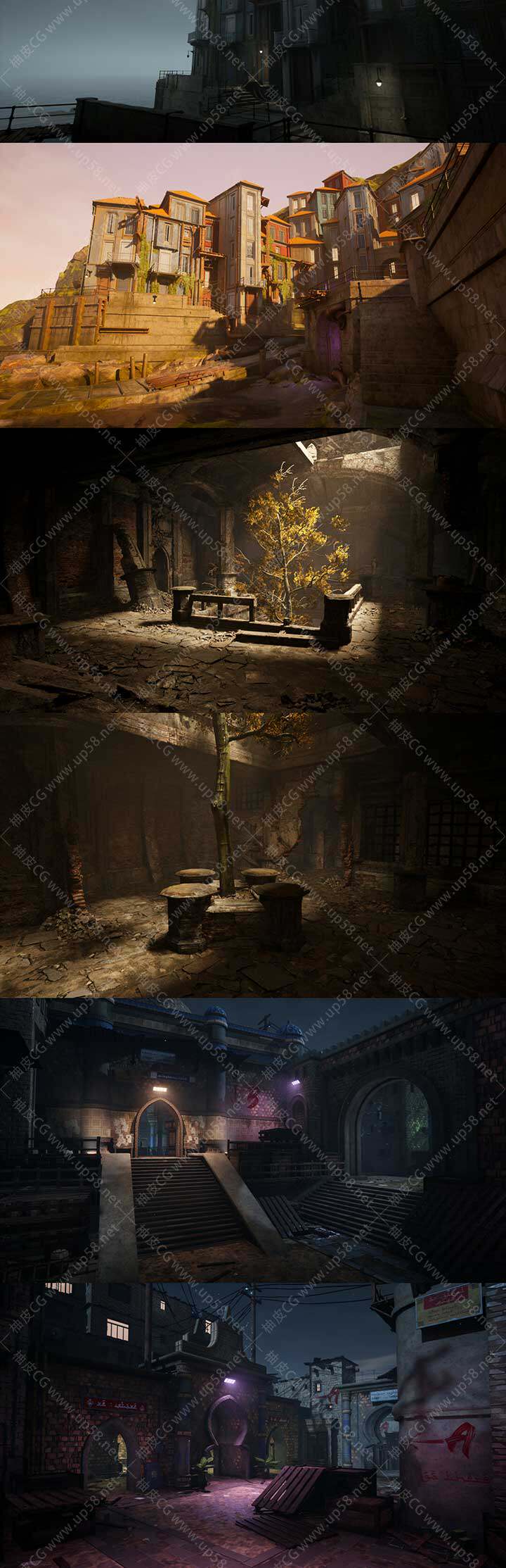 Unreal Engine游戏开发灯光艺术理论及影视级布光技法全流程视频教程(中文字幕)