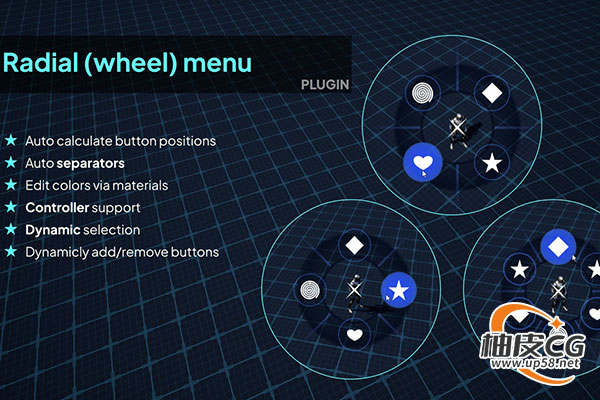 Unreal Engine快速构建交互轮盘插件Radial Menu