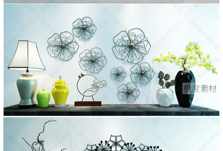 3Dmax现代北欧风格饰品精细模型素材库 家装工装设计后现代3D模型