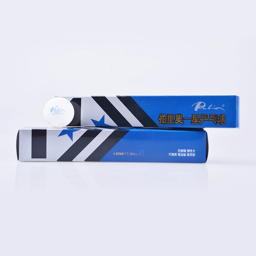 Подлинный Паулио Бесплатный настольный теннис One Star 1 Star Training Special Round Elastic Table Tennis New Material 40+
