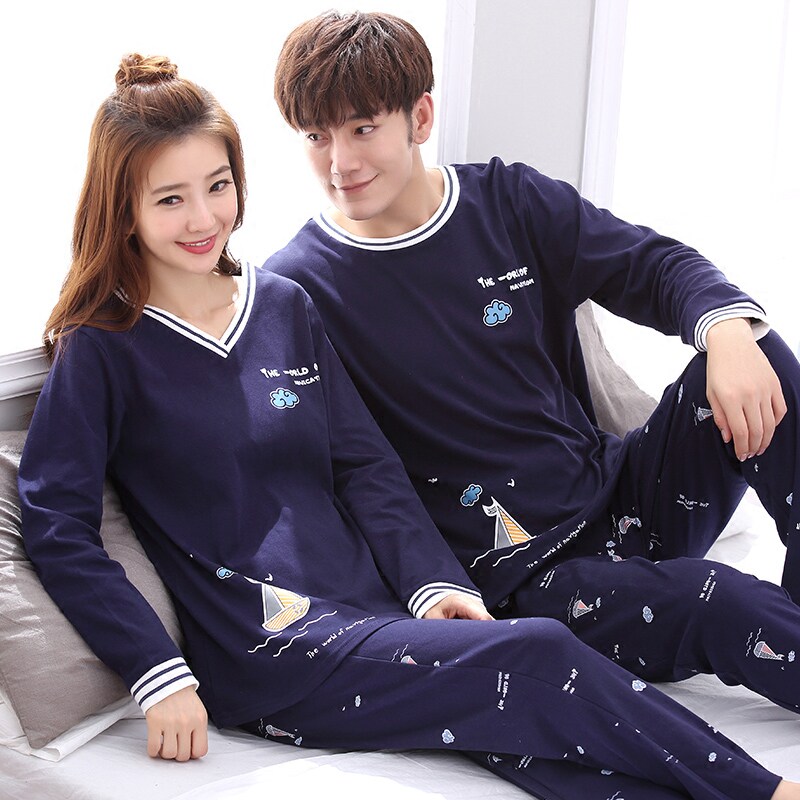 Pyjama mixte en Coton à manches longues - Ref 3005520 Image 1