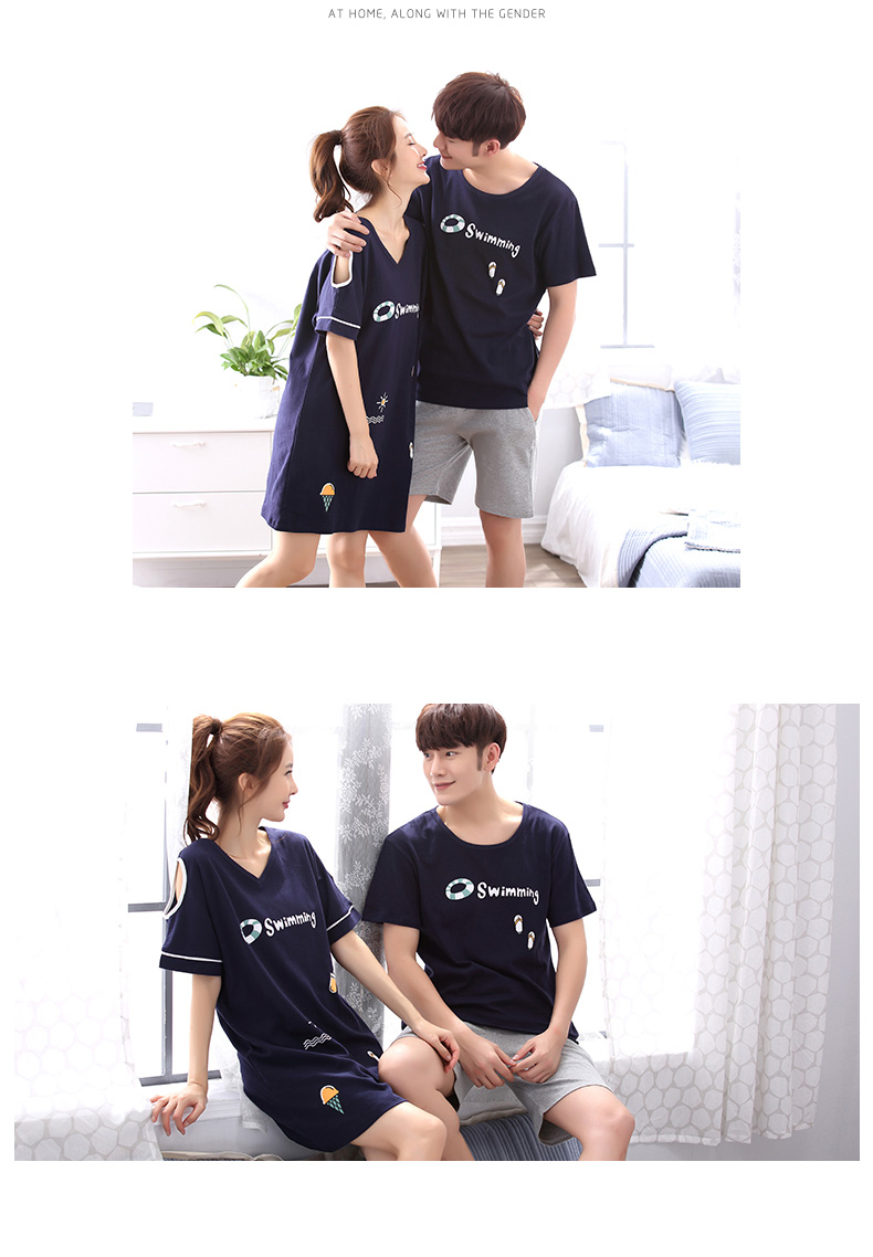 Pyjama mixte en Coton à manche courte - Ref 3005755 Image 11