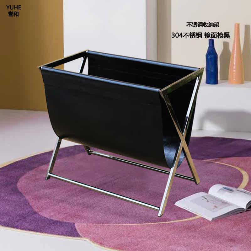 Black wrought iron metal Nordic modern creative home small bookshelf custom simple multi-layer storage simple multi-function