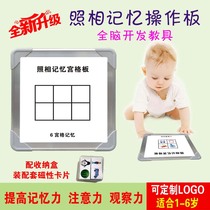 Photographic memory grid plate whole brain right brain development training magnetic plate instant memory flash card early education full set of teaching aids