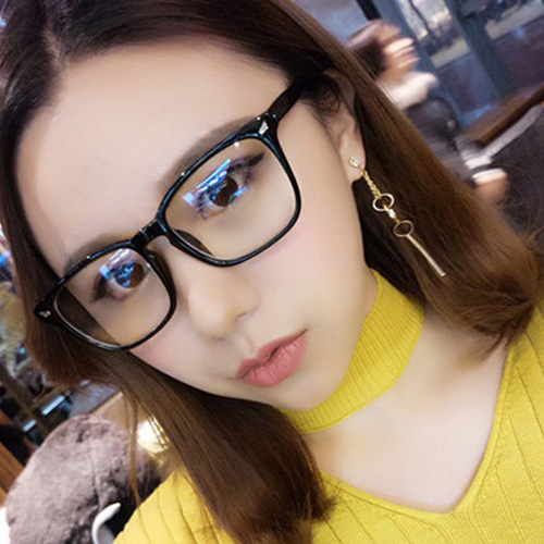 2022 new anti-blue light glasses male and female big frame anti-computer mobile phone radiation goggle flat light close-sight glass frame