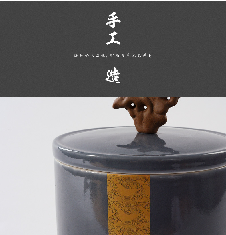 New Chinese style style ceramic storage jar furnishing articles postmodern sample room sitting room furniture stores soft outfit decoration