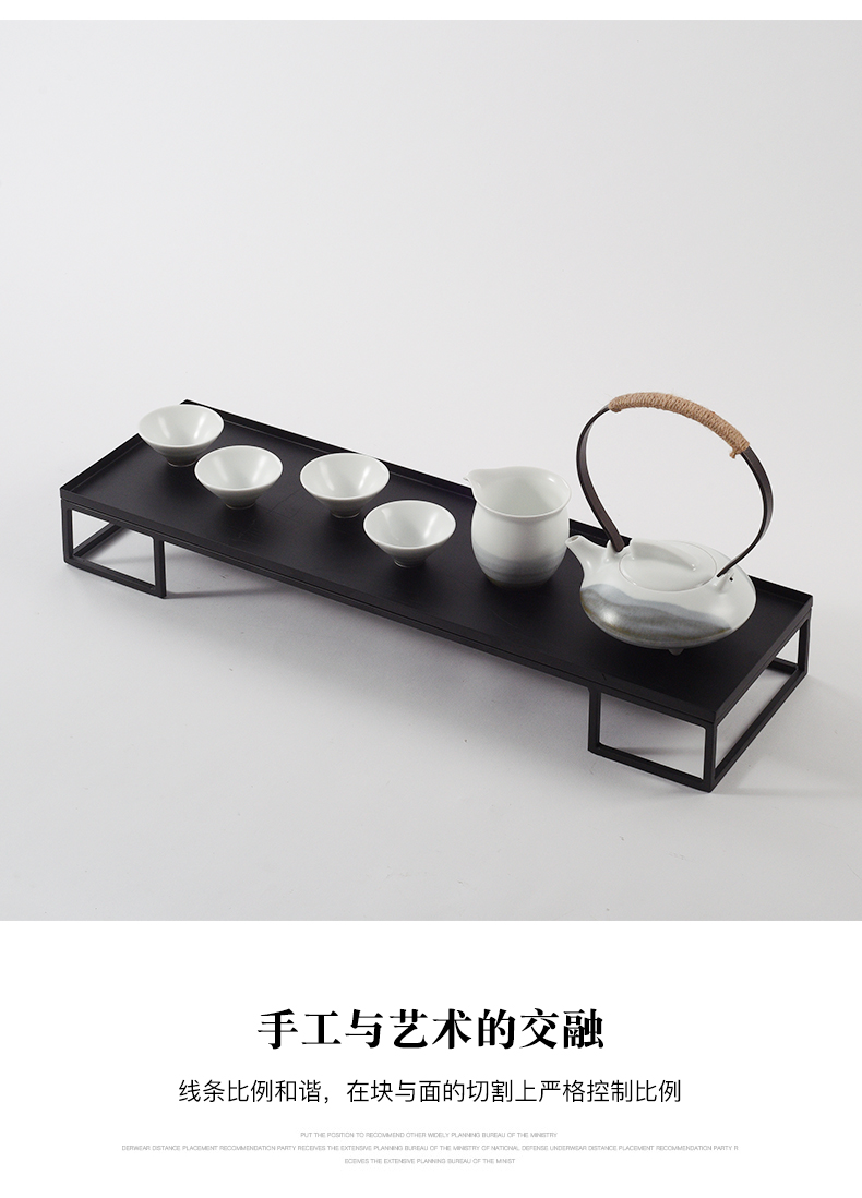 New Chinese style adornment ceramic teapot tea tea tea tray handicraft indoor tea set between example furnishing articles