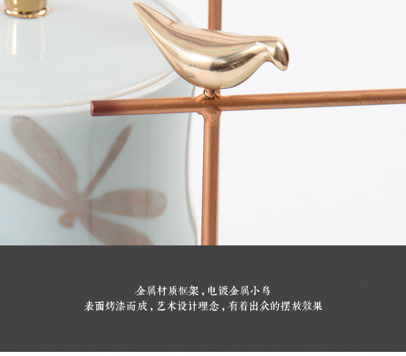 New Chinese style ceramic light storage furnishing articles of key-2 luxury example room to receive rich ancient frame I and contracted porch decoration ornament