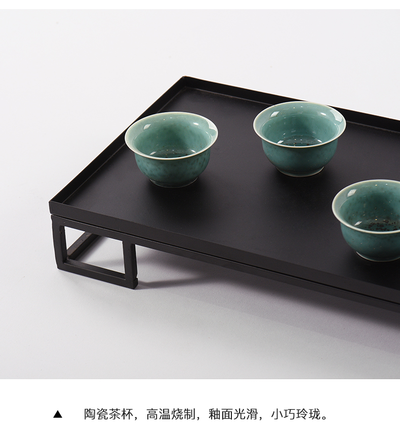 New Chinese style adornment ceramic teapot tea tea tea tray handicraft indoor tea set between example furnishing articles