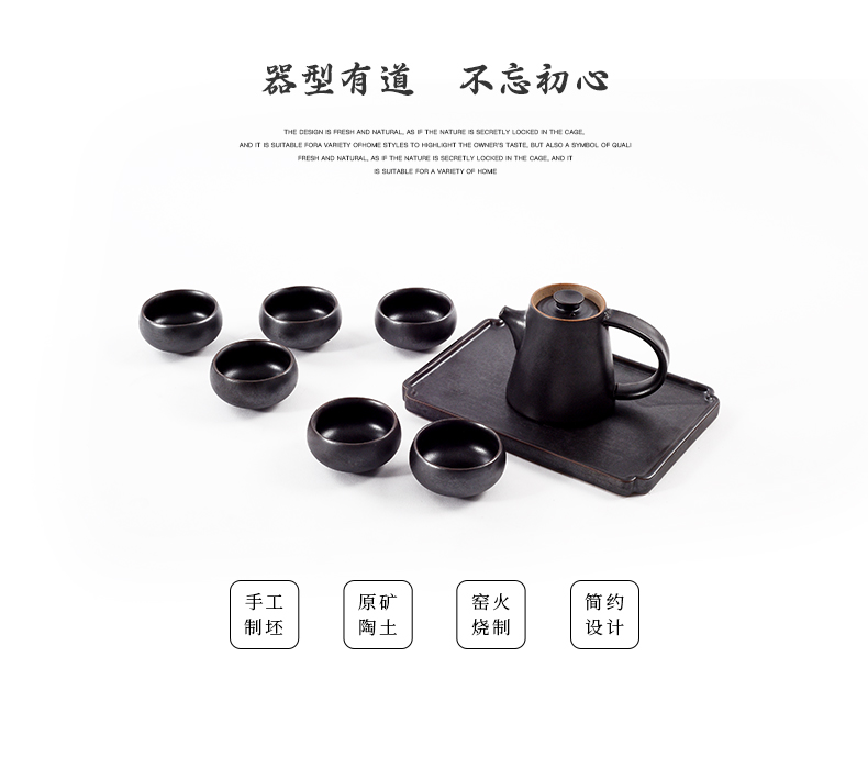 The New Chinese zen fine ceramic kung fu tea set furnishing articles example room teahouse tea table surface decoration art