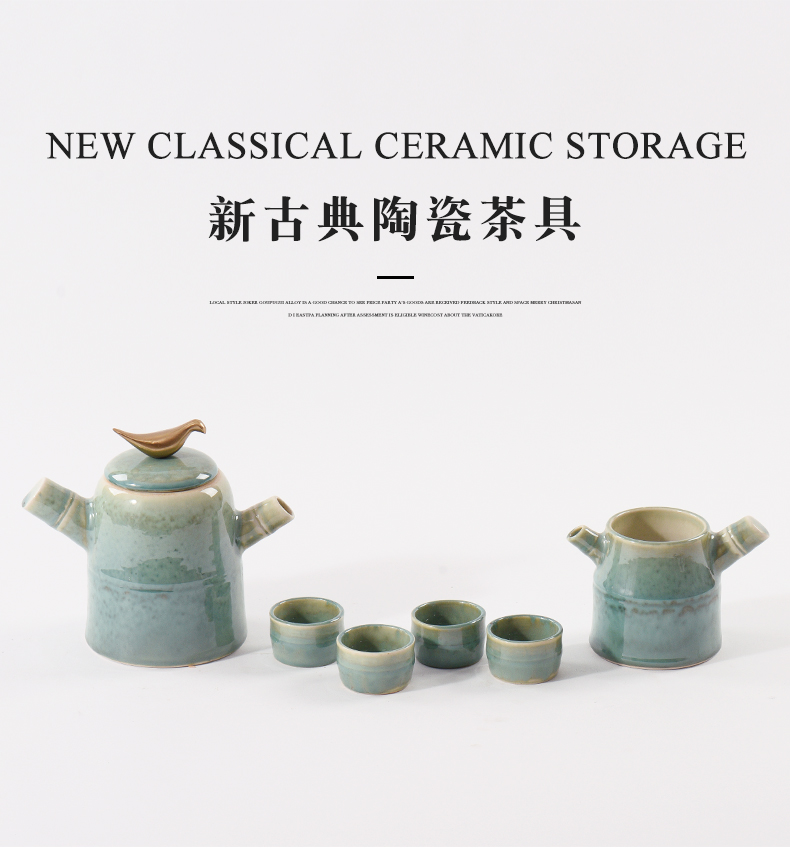 Chinese ceramic tea set furnishing articles teahouse tea sets tea table decoration example room rest between soft ground decoration