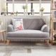 Sofa Bắc Âu căn hộ nhỏ phòng khách vải đôi sofa lưới màu đỏ phần kinh tế phòng ngủ đơn giản Nhật Bản nhỏ sofa - Ghế sô pha