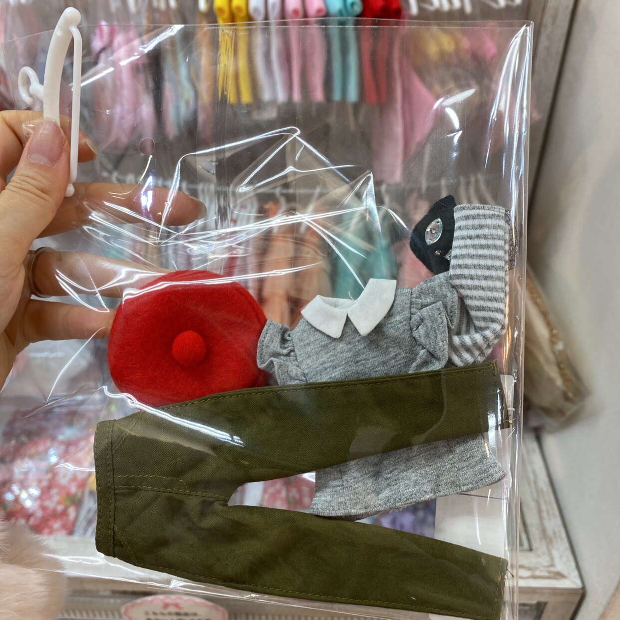 Aoi Japanese early fuke doll suit striped long sleeve beret suit