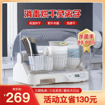 Kitchen household small disinfection cabinet cupboard mini desktop desktop with lid storage tableware bowl chopsticks dish dryer