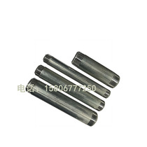 Galvanized double-headed short pipe single-head wire directly lengthened pipe outer wire joint threaded short pipe two ends galvanized pipe with wire