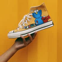 Wooden plum sneakers custom Converse 1970S Kaws joint custom hand-painted graffiti