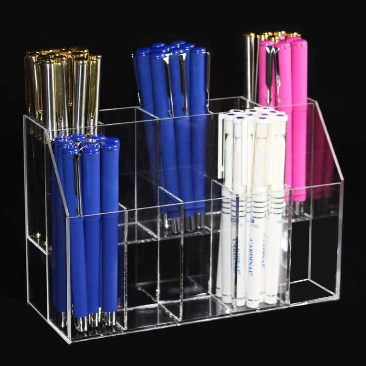 Acrylic 10 Gg Cosmetic Show Shelf Pen Holder Lipstick Frame of Red Frame Color Makeup Brow EYEBROW PEN CONTAINING DECK SHELF 