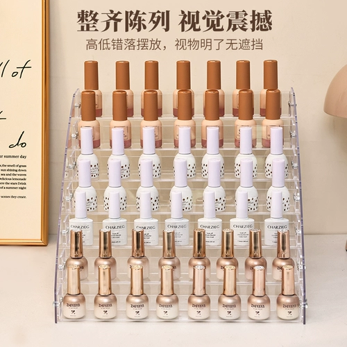 Лак для ногтей, настольный акриловый стенд, прозрачная помада для маникюра, система хранения