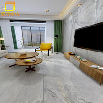 Light gray whole body marble tiles 800X1600 Large panel TV background wall tiles Living room dining room non-slip floor tiles