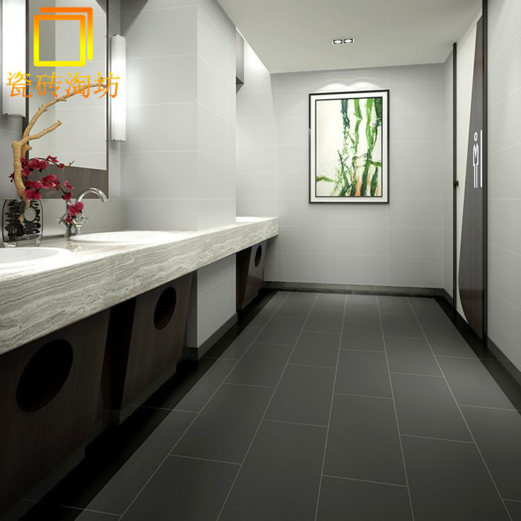 Foshan simple all - porcelain antique tile 300x600 black and white gray bathroom tile wall tile tile